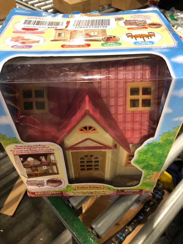 Photo 2 of Calico Critters Red Roof Cozy Cottage Dollhouse Playset with Figure, Furniture and Accessories