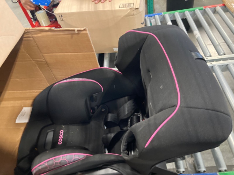 Photo 3 of Cosco Kids Easy Elite Slim All-in-One Convertible Car Seat, Pink Rings, Toddler