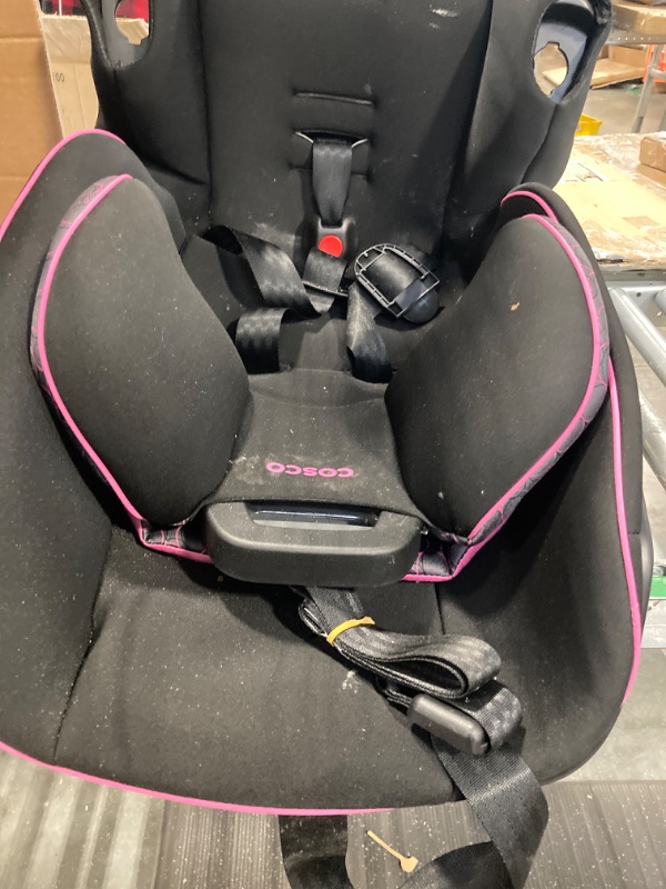 Photo 5 of Cosco Kids Easy Elite Slim All-in-One Convertible Car Seat, Pink Rings, Toddler