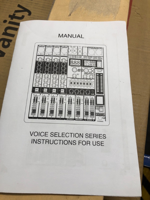 Photo 4 of 12 Channels Audio Interface DJ Mixing Sound Board 16 Dsp Digital Mixer with Effects +48V phantom Bluetooth USB Rac Interface As Mp3 Player Audio Mixer For Karaoke Dj Studio Streaming Recording ***USED*** 