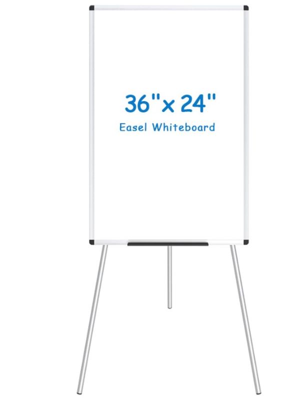 Photo 1 of VIZ-PRO Magnetic Whiteboard Easel/Portable Dry Erase Board, 36 x 24 Inches