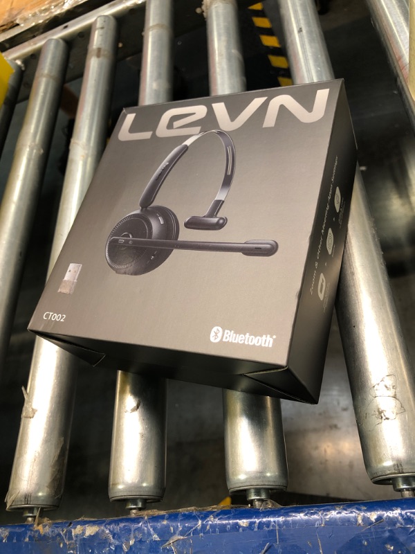 Photo 1 of LEVN Wireless Headset with Microphone for PC, Bluetooth Headset with Mic & Mute Button, 65 Hrs Working Time Noise Cancelling Wireless Headset for Work from Home/Computer/Laptop/Call Center/Office
