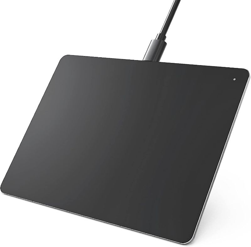 Photo 1 of Trackpad Touchpad for PC, Wired Ultra Slim Trackpad, Sensitive TouchPads with No Latency, Accurate Responsive Trackpad with Multi-Touch Gestures, for Windows 7/10/11 Laptop Desktop- Grey & Black
