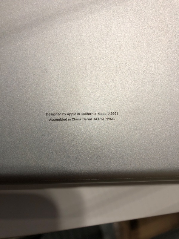 Photo 6 of **** AS IS  FOR PARTS DOES NOT TURN ON ****

 Apple 2023 MacBook Pro Laptop M3 chip with 8?core CPU, 10?core GPU: 14.2-inch Liquid Retina XDR Display, 8GB Unified Memory, 1TB SSD Storage. Works with iPhone/iPad; Silver 8GB RAM 1TB Silver Without AppleCare