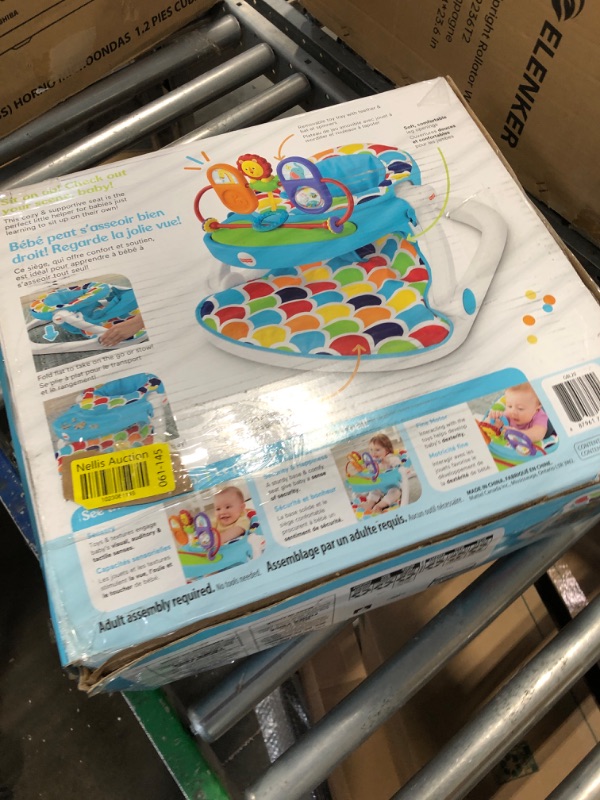Photo 1 of Fisher-Price Deluxe Sit-Me-Up Floor Seat with Toy-Tray Happy Hills
