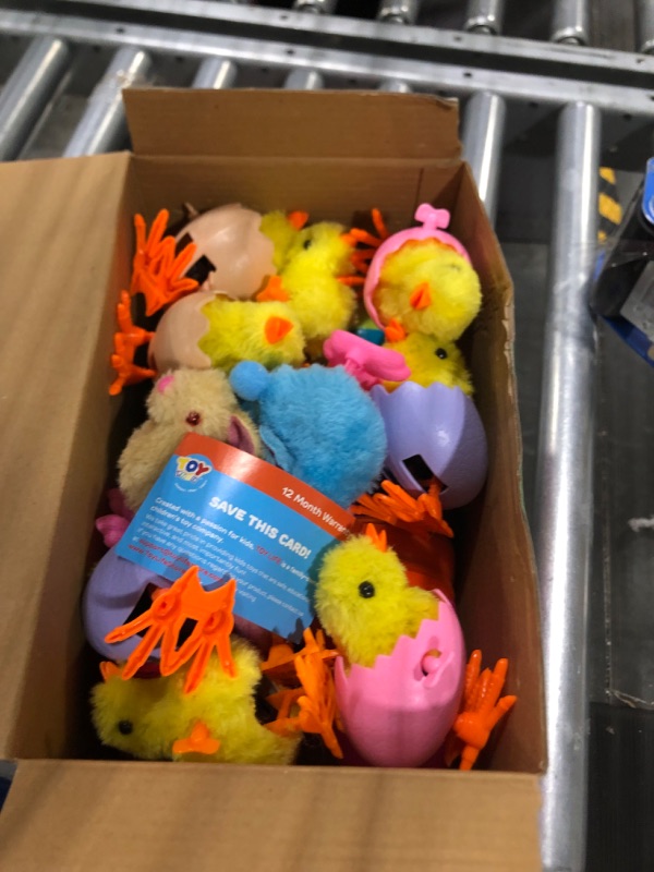 Photo 1 of 
TOY Life Easter Eggs 12 Packs Filled with Wind Up Chicks and Plush Bunnies, Plastic Easter Eggs Toys Inside, Easter Filler with Wind Up Toys, Eggs for Egg Hunts, Easter Basket Stuffers for Kid Toddler
