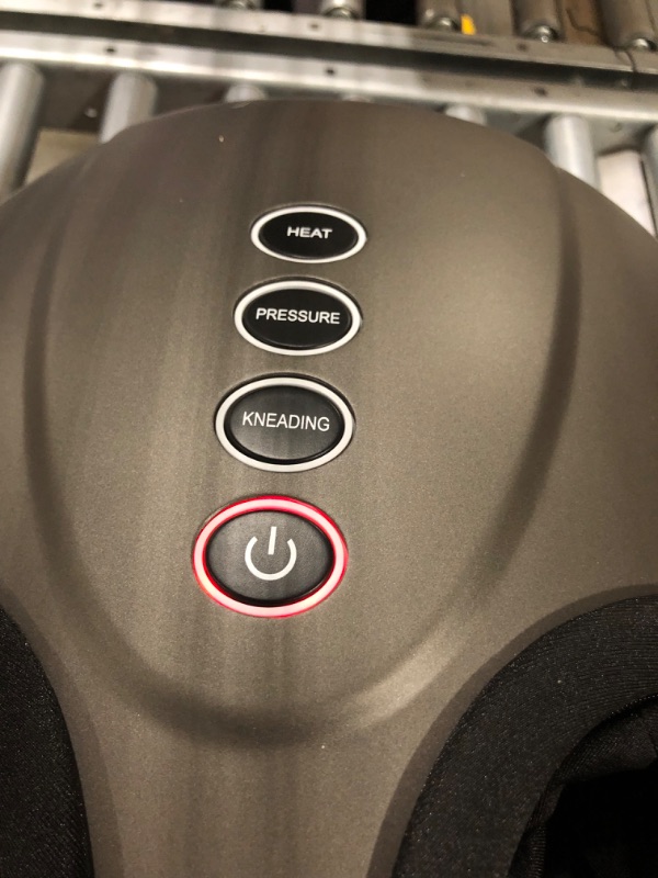 Photo 1 of Breo Foot Massager Machine with Heat, Shiatsu Deep Tissue Kneading, Rolling Massage for Relief, Fits Feet Up to Men Size 12 1 Count (Pack of 1)