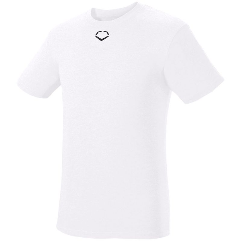 Photo 1 of EvoShield Youth Heather Short Sleeve Tee | White | Cotton
