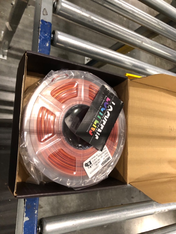 Photo 2 of Silk PLA Filament, 3D Printer Filament Silk Gold Shiny Red PLA Filament 1.75mm +/- 0.02mm, 3D Printing Filament 1kg/2.2lbs C- Red Gold