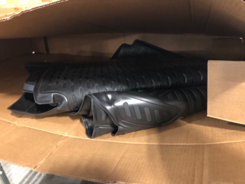 Photo 1 of Fits 2017-2023 Chrysler Pacifica Floor mats 7 or 8 Passenger Model (No Hybrid Models) and 2021 Voyager Liner Set 3D Custom Fit All-Weather Full Set Liners, Black (All Models)