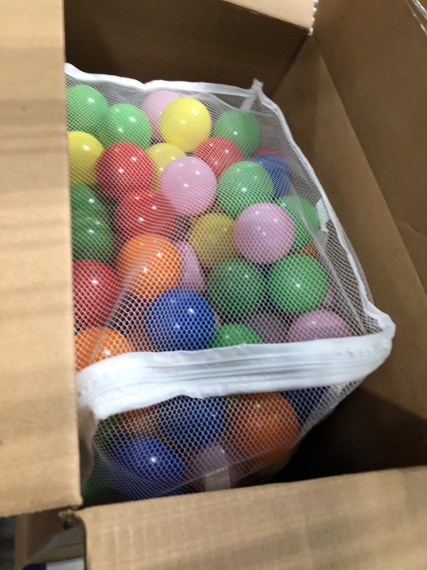 Photo 3 of Click N' Play Ball Pit Balls for Kids, Plastic Refill Balls, 200 Pack, Phthalate and BPA Free, Includes a Reusable Storage Bag with Zipper, Bright Colors, Gift for Toddlers and Kids