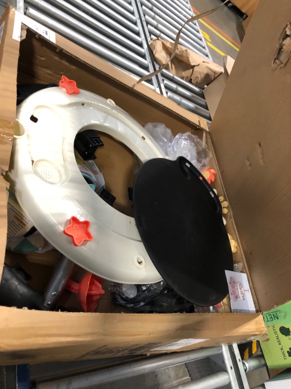 Photo 1 of 4 in 1 Baby Walker, Baby Walker with Wheels & 4 Heights Adjustable, Foldable Baby Walker Include Musical Toy Tray and PVC Pedals