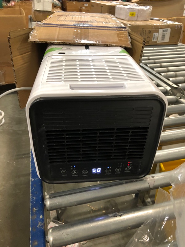 Photo 2 of 1500 Sq. Ft Dehumidifier for Large Room and Basements, HUMILABS 22 Pints Dehumidifiers with Auto or Manual Drainage, 0.528 Gallon Water Tank with Drain Hose, Intelligent Humidity Control, Auto Defrost, Dry Clothes, 24HR Timer 1500 sq.ft