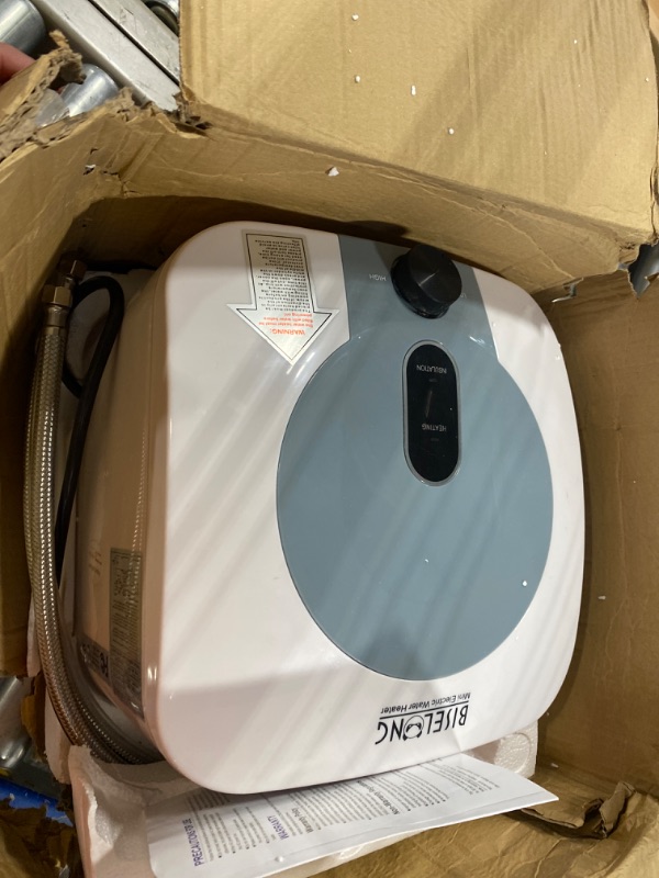 Photo 1 of 110V-120V 1.5Kw Electric Tank Hot 2.5 Gallon Water Heater Storage?Small Under Sink Counter RV TR Endless Trailer Kitchen Compact Point-of-Use,1 PCs 16” Long 1/2”FIP Stainless Steel Water Hoses 9.5L