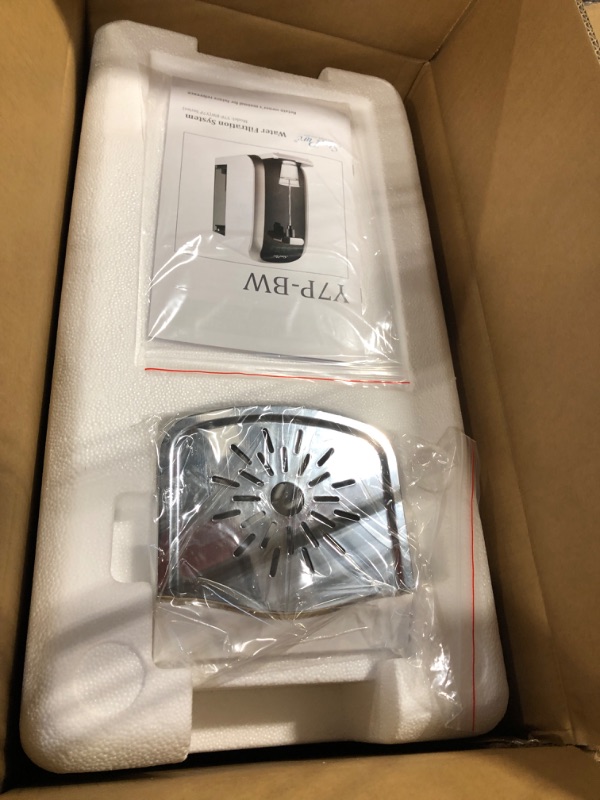 Photo 3 of SimPure Y7P-BW UV Countertop Reverse Osmosis Water Filtration Purification System, 4 Stage RO Water Filter, Bottleless Water Dispenser, 4: 1 Pure to Drain, BPA Free (No Installation Required)
