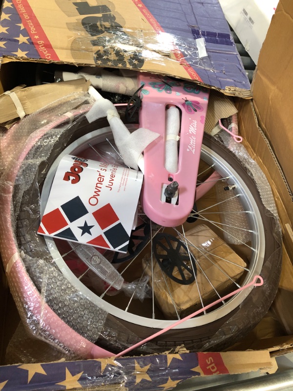 Photo 1 of JOYSTAR Little Daisy Kids Bike for 2-9 Years Girls with Training Wheels & Front Handbrake 12 14 16 20 Inch Princess Kids Bicycle with Basket Bike Streamers Toddler Cycle Bikes, Blue Pink White White 20 Inch With Kickstand