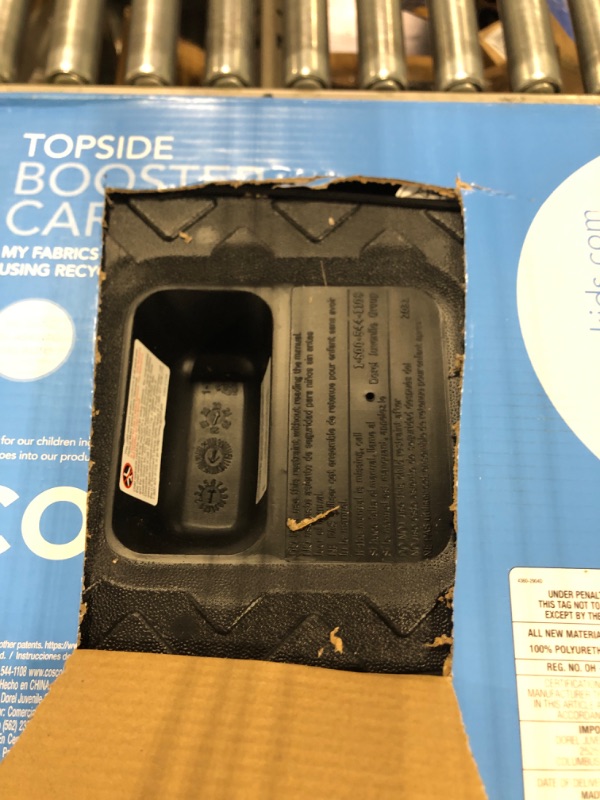 Photo 1 of Cosco Topside Backless Booster Car Seat, Lightweight 40-100 lbs, Rainbow