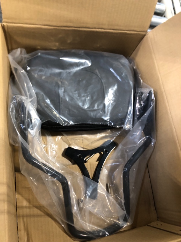 Photo 1 of PBYMT Gloss Black Detachable Passenger Backrest Sissy Bar with Luggage Rack and 4 Pint Docking Hardware Kit Compatible for Harley Touring Road King Street Electra Glide 2014-2022