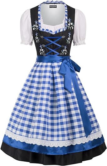 Photo 1 of Scarlet Darkness Women German Oktoberfest Costumes 3 Pcs Bavarian Dirndl Dresses
Unsize