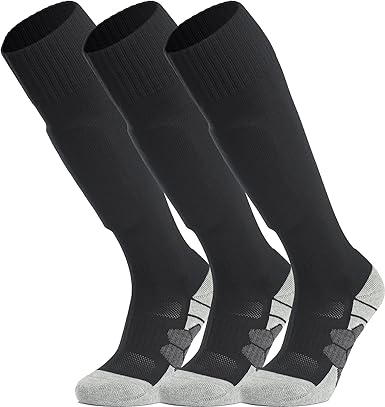 Photo 1 of APTESOL Knee High Soccer Socks (1/3/5 Pair) Team Sport Cushion Athletic Socks for Kids Youth Adult L