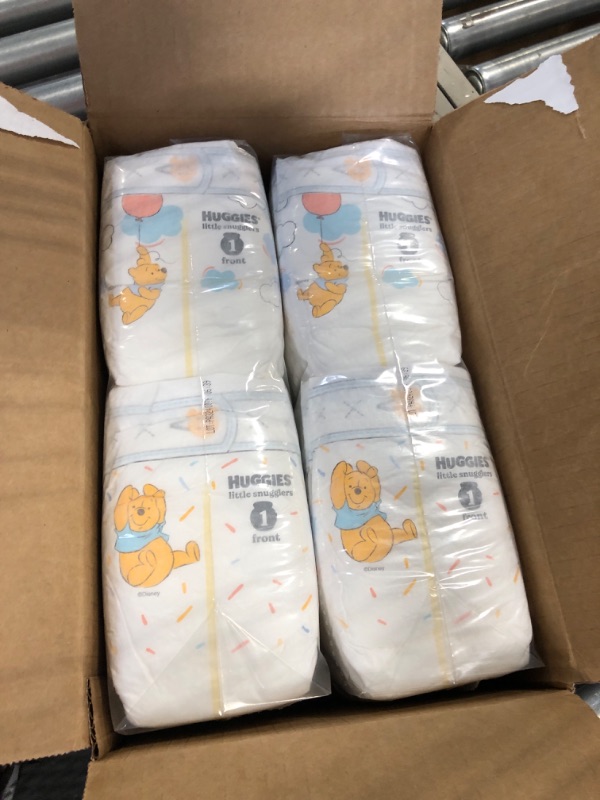 Photo 3 of Baby Diapers Size 1 (8-14 lbs), 84ct, Huggies Little Snugglers Newborn Diapers Size 1 (84 Count)