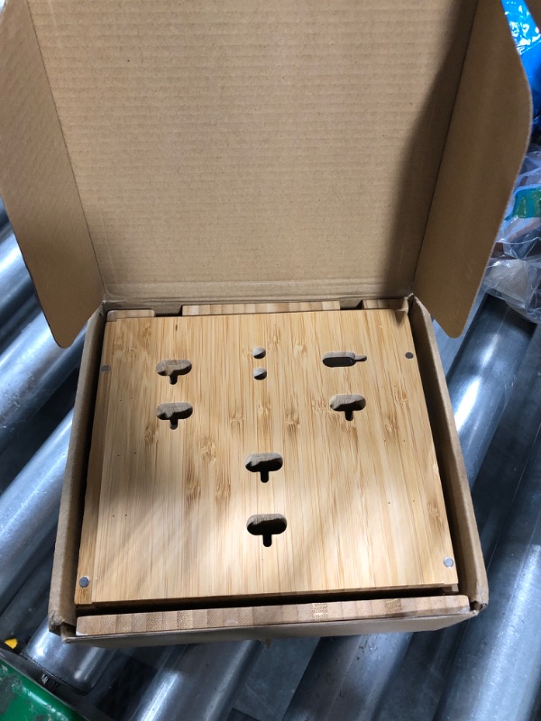 Photo 1 of Bamboo Charging Station for Multiple Devices with 5 Port USB Charger, 6 Charger Cables and Smart Watch Stand. Wood Desktop Dock Stations Electronic Organizer for Cell Phone, Tablet, Watch, Office Style 2