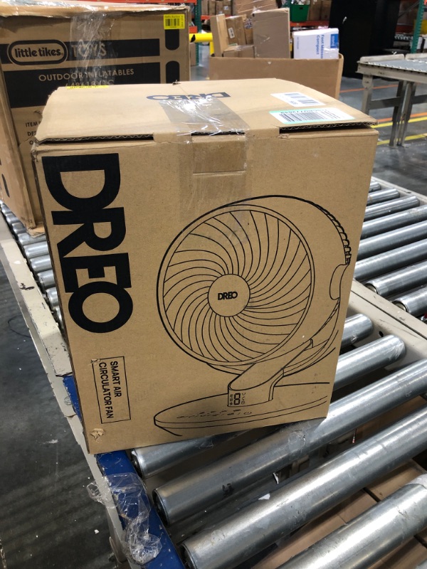 Photo 2 of *** DAMAGED*****Dreo Smart Fans for Home Bedroom, 11 Inch, 25dB Quiet DC Room Fan with Remote, 120°+90° Oscillating Fan, 6 Modes, 9 Speeds, 12H Timer, Large Air Circulator Works with Alexa/Google/WiFi/Voice Control Silver