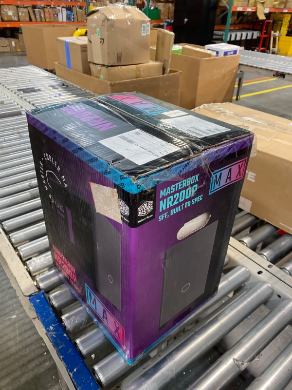 Photo 1 of Cooler Master NR200P MAX SFF Small Form Factor Mini-ITX Case with Custom 280mm AIO, 850W SFX Gold PSU, Triple-slot GPU, Premium PCIe Gen4 Riser, Tempered Glass or Vented Panel Option Black/Grey NR200P MAX