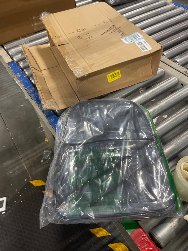 Photo 1 of USPECLARE Clear Backpack Heavy Duty, See Through Backpack Transparent Bag for Girls &Boys, Clear School Backpack for College, Sports, Work(Medium) Black Medium