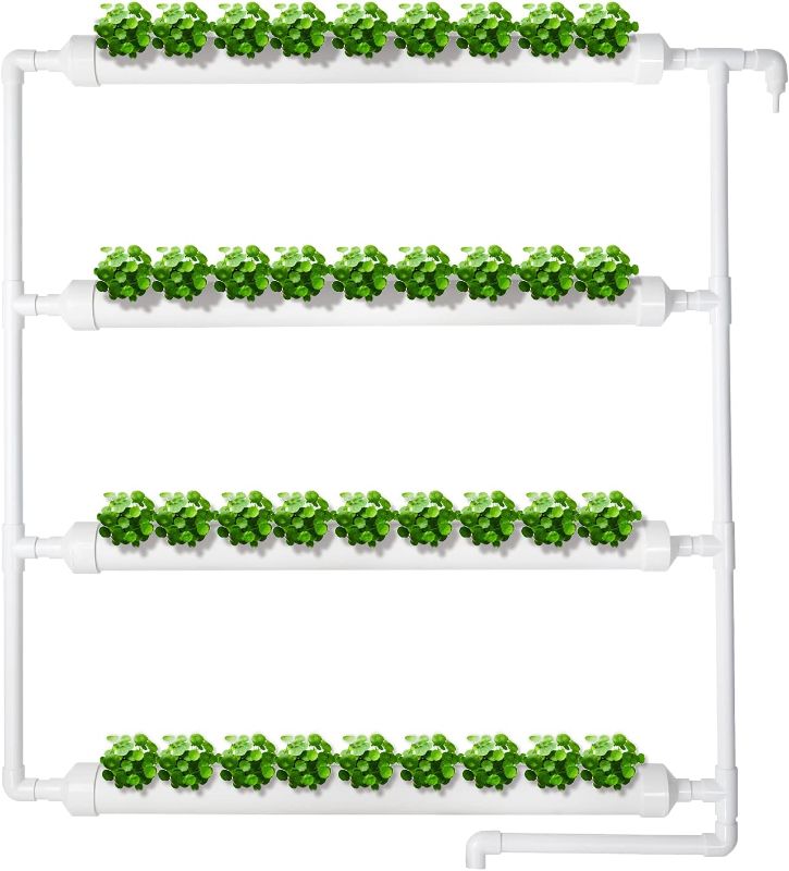 Photo 1 of SanSanYa Wall-Mounted Hydroponic Grow Kit Hydroponic Site Grow Kit 4 Layers 36 Plant Sites Garden Planting System Hydroponic Growing System Water Culture Garden Plant Grow System Vegetable Planting Tool
