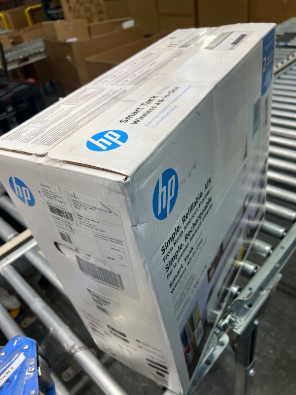 Photo 2 of HP Smart Tank 5000 Wireless All-in-One Ink Tank Printer with up to 2 years of ink included, mobile print, scan, copy, white, 17.11 x 14.23 x 6.19