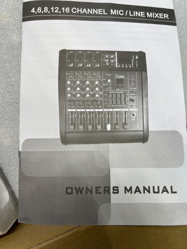 Photo 1 of WWahuayuan 8/10/12 Professional Channel Audio Mixer Sound Mixing Console with 5-Band Stereo Equalizer, PC Recording Input, BT Function, USB Interface Recording,For Professional and Beginners 8 Channel