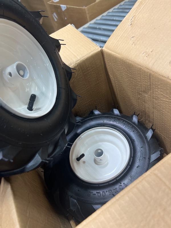 Photo 1 of 13x5.00-6 Tractor Tread Tire 1" Axle Size(2 Pcs)