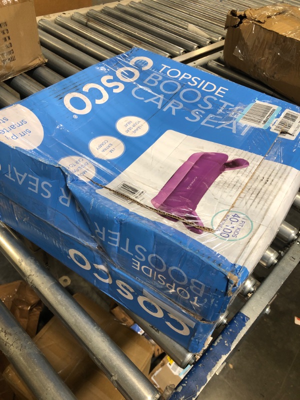 Photo 1 of Cosco Topside Booster Car Seat - Easy to Move, Lightweight Design (Grape), 1 Count (Pack of 1)