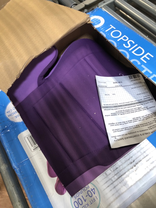 Photo 1 of Cosco Topside Booster Car Seat - Easy to Move, Lightweight Design (Grape), 1 Count (Pack of 1)