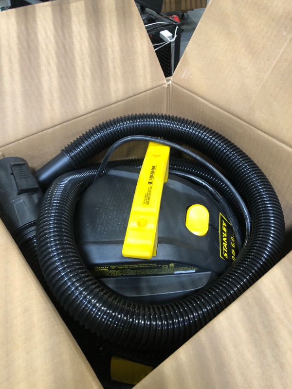 Photo 3 of Stanley - SL18116P Wet/Dry Vacuum, 6 Gallon, 4 Horsepower Black