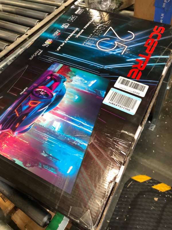 Photo 1 of Sceptre New 24.5-inch Gaming Monitor 240Hz 1ms DisplayPort x2 HDMI x2 100% sRGB AMD FreeSync Premium Build-in Speakers, Machine Black 2024 (E255B-FWD240 Series)