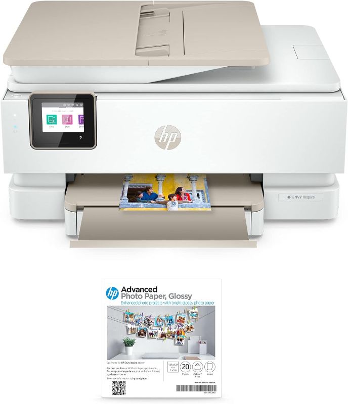 Photo 1 of HP Envy Inspire 7955e Wireless Color All-in-One Printer with Bonus 6 Months Instant Ink with HP+ (1W2Y8A)