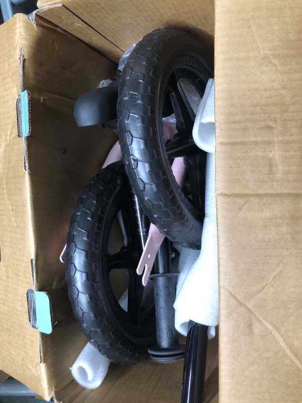 Photo 3 of **FOR PARTS ONLY, MISSING IMPORTANT SCREWS** Folding 12" Toddler Balance Bike for 2 to 5 Year Olds – Foldable Easy to Take On The Go – w/Carrying Strap