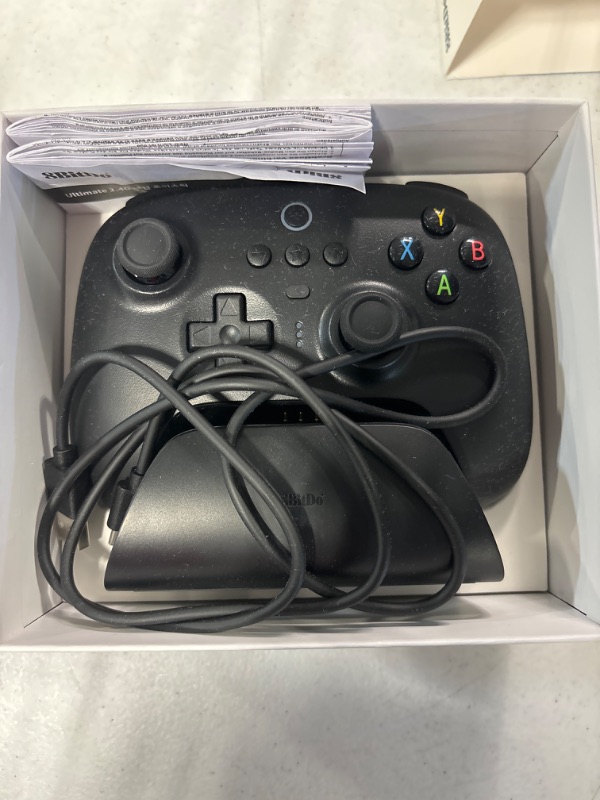 Photo 1 of 8BitDo Ultimate 2.4g Wireless Controller With Charging Dock, 2.4g Controller For Windows, Android, Steam Deck & Raspberry Pi (Black)