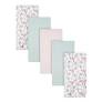 Photo 1 of Gerber Girls Newborn Infant Baby Toddler Nursery 100% Cotton Flannel Receiving Swaddle Blanket, Rainbows Pink, (Pack of 5) Boys and Girls Newborn Infant Baby Toddler Nursery 100% Cotton Flannel Receiving Swaddle Blanket Pink Critters 5-Pack