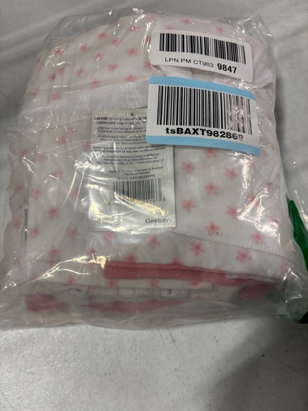 Photo 1 of Gerber Girls Newborn Infant Baby Toddler Nursery 100% Cotton Flannel Receiving Swaddle Blanket, Rainbows Pink, (Pack of 5) Boys and Girls Newborn Infant Baby Toddler Nursery 100% Cotton Flannel Receiving Swaddle Blanket Pink Critters 5-Pack