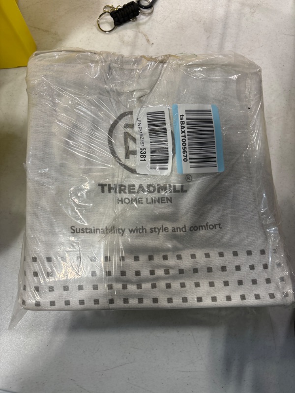 Photo 1 of Threadmill 100% Cotton Sheets for Queen Size Bed - 600 Thread Count Queen Bed Sheets Set with 16” Deep Pocket - Damask Stripe Sateen Weave 4-Piece Bedding Set with Cooling Effect, Moonrock Olive Moonrock Olive Damask Queen