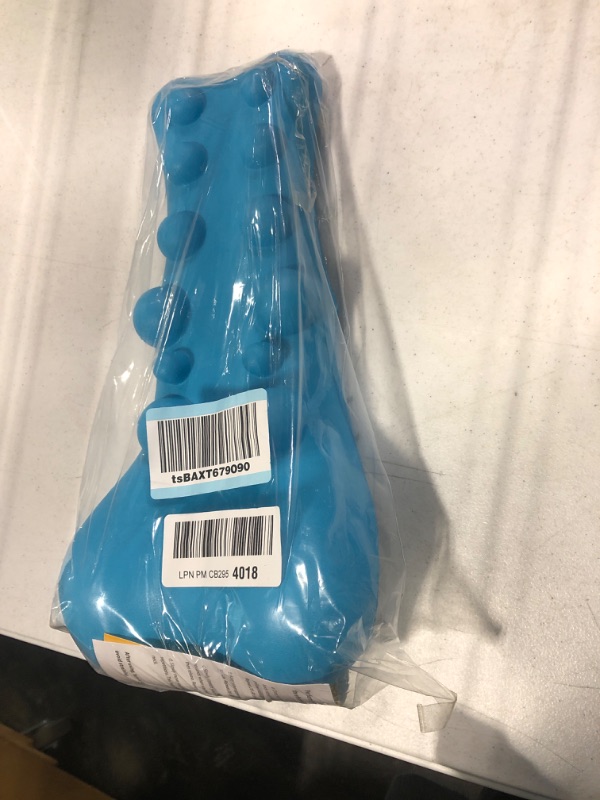Photo 1 of Fanlecy Neck and Shoulder Relaxer with Upper Back Massage Point, Cervical Traction Device Neck Stretcher for TMJ Pain Relief and Cervical Spine Alignment Chiropractic Pillow (Blue)