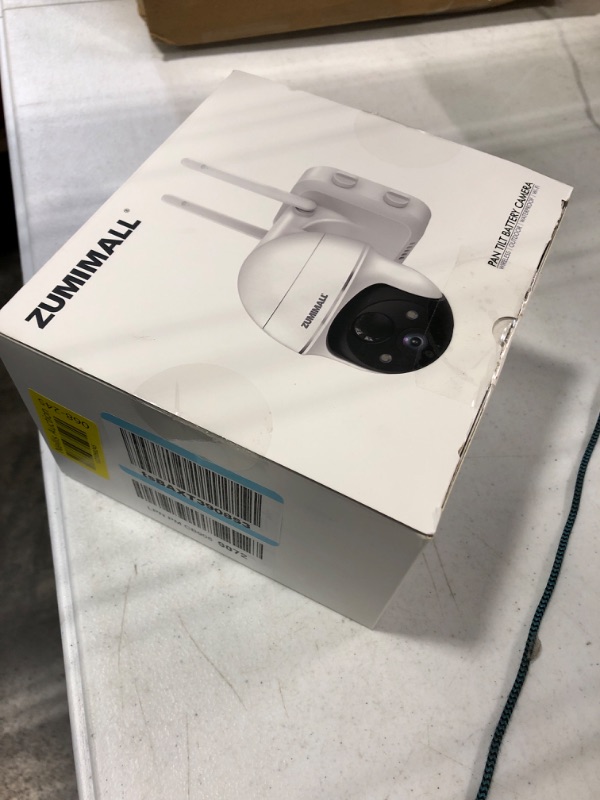Photo 2 of 2K Security Camera Outdoor Wireless WiFi with 360° PTZ, ZUMIMALL Battery Powered Wireless Cameras for Home Surveillance, Spotlight & Siren/PIR Detection/3MP Color Night Vision/2-Way Talk/IP66/Cloud/SD single