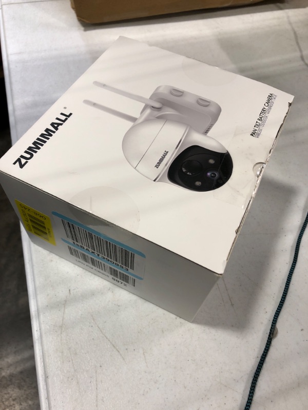 Photo 1 of 2K Security Camera Outdoor Wireless WiFi with 360° PTZ, ZUMIMALL Battery Powered Wireless Cameras for Home Surveillance, Spotlight & Siren/PIR Detection/3MP Color Night Vision/2-Way Talk/IP66/Cloud/SD single