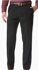 Photo 1 of Dockers Men's Signature Lux Cotton Relaxed Fit Creased Stretch black  38x32