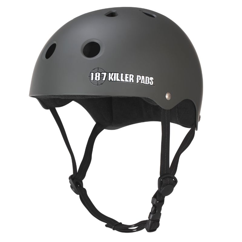 Photo 1 of 187 Killer Pads Pro Skate Helmet with Sweatsaver Liner Charcoal Matte X- Large