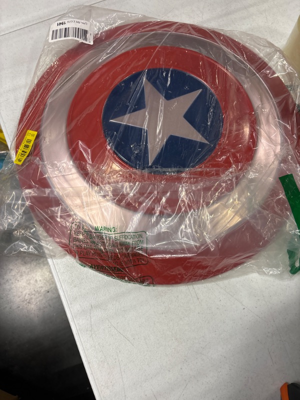 Photo 2 of 18.7 Inch Metal Captain Shield Red