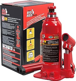 Photo 2 of BIG RED 4 Ton (8,000 LBs) Capacity Hydraulic Welded Bottle Jack, TAM90403B 4 Ton (8,000 LBs) 4 Ton (8,000 LBs)